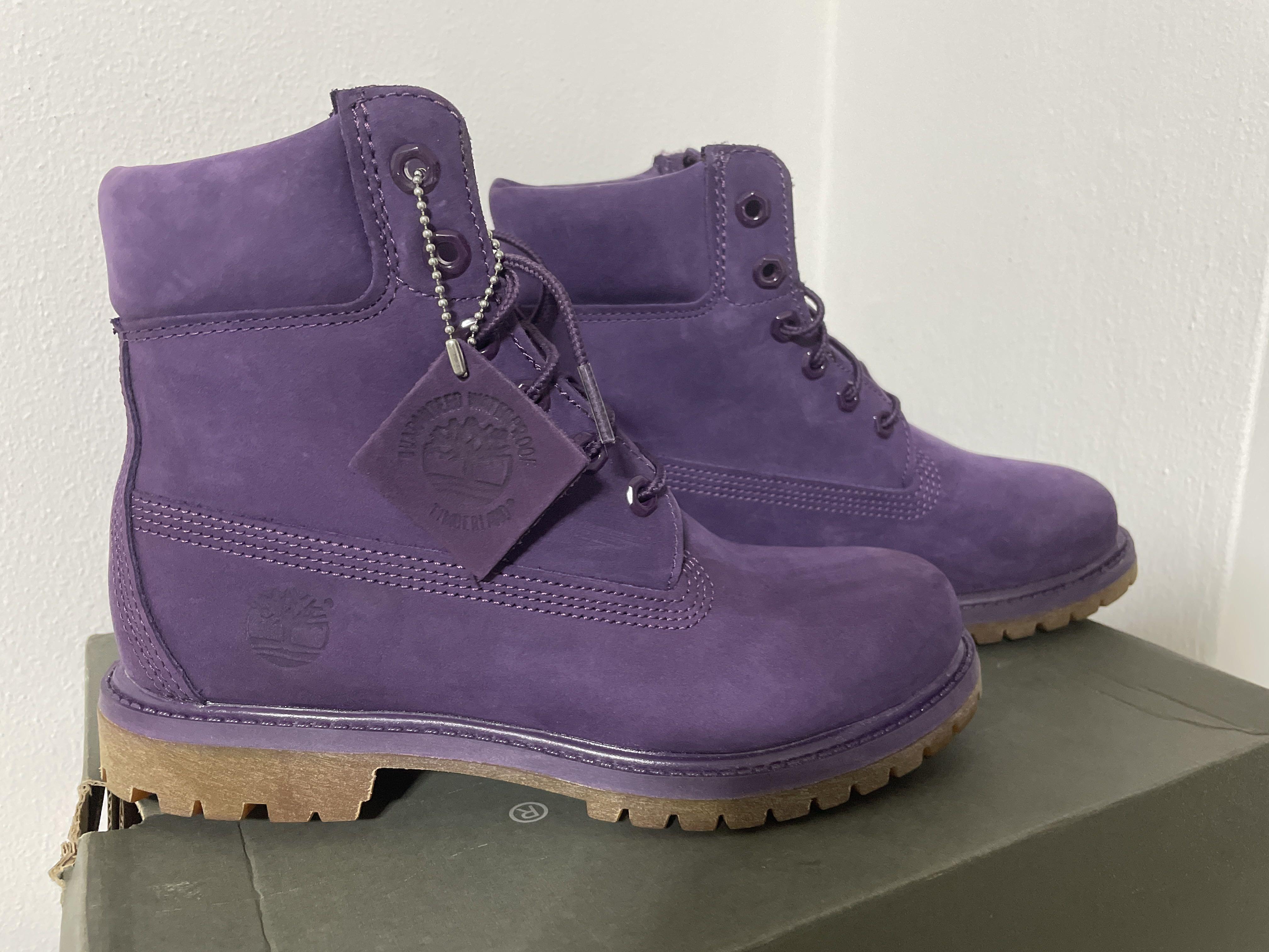 Purple timbs womens new arrivals