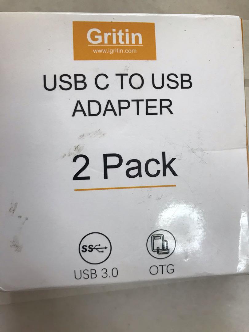 USB C TO USB ADAPTER (Gritin), Computers & Tech, Parts & Accessories
