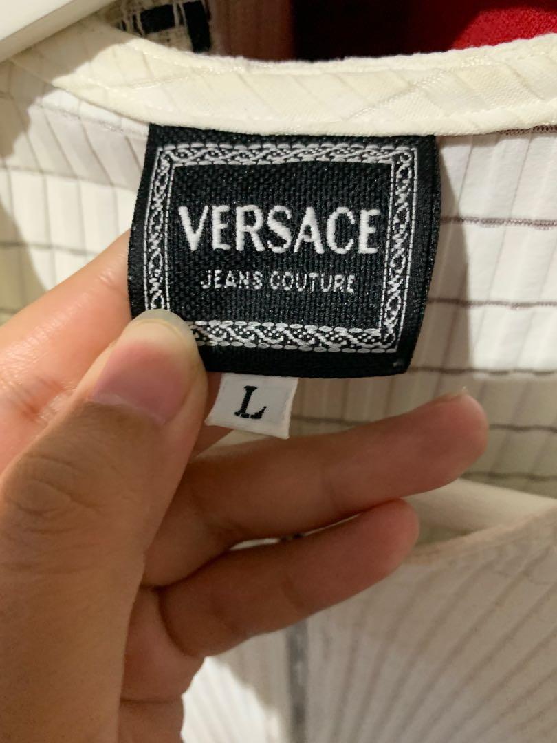 Versace jeans couture ribbed crop top 