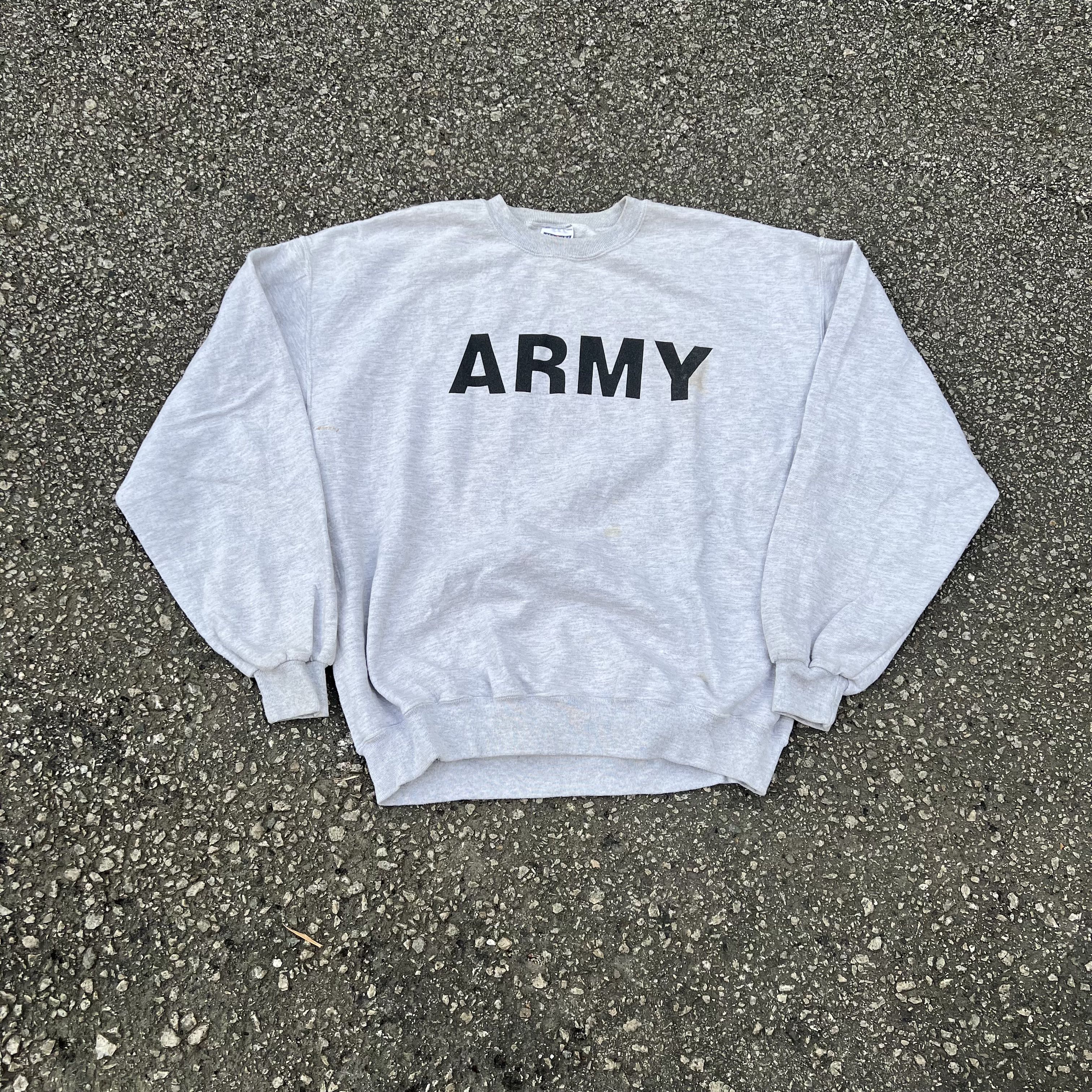 Vintage Army Sweater Pullover, Men's 