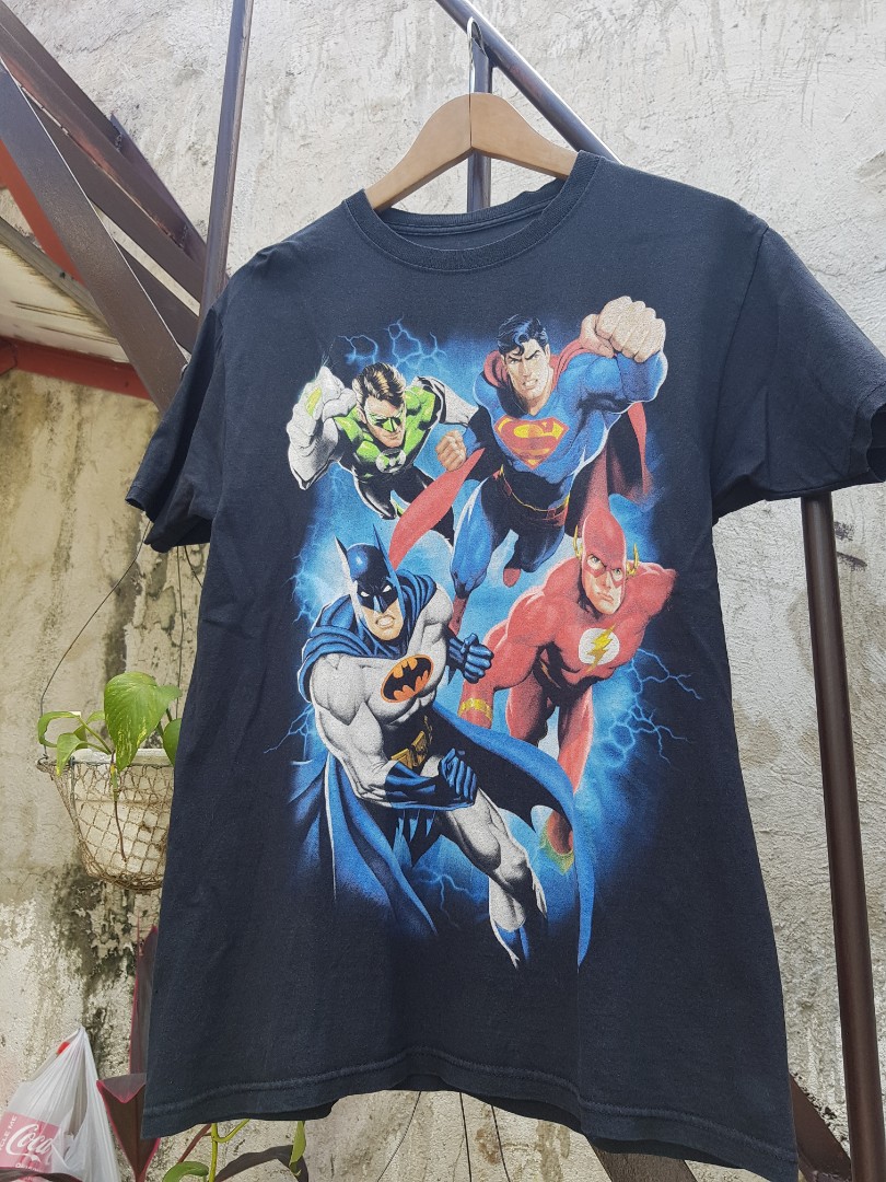 Vintage justice league shirt Clearance