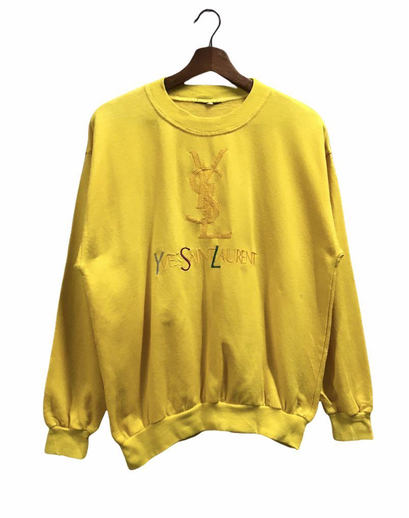 Yves saint outlet laurent yellow sweatshirt