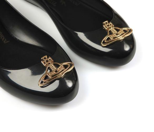 Vivienne westwood shoes black and gold top