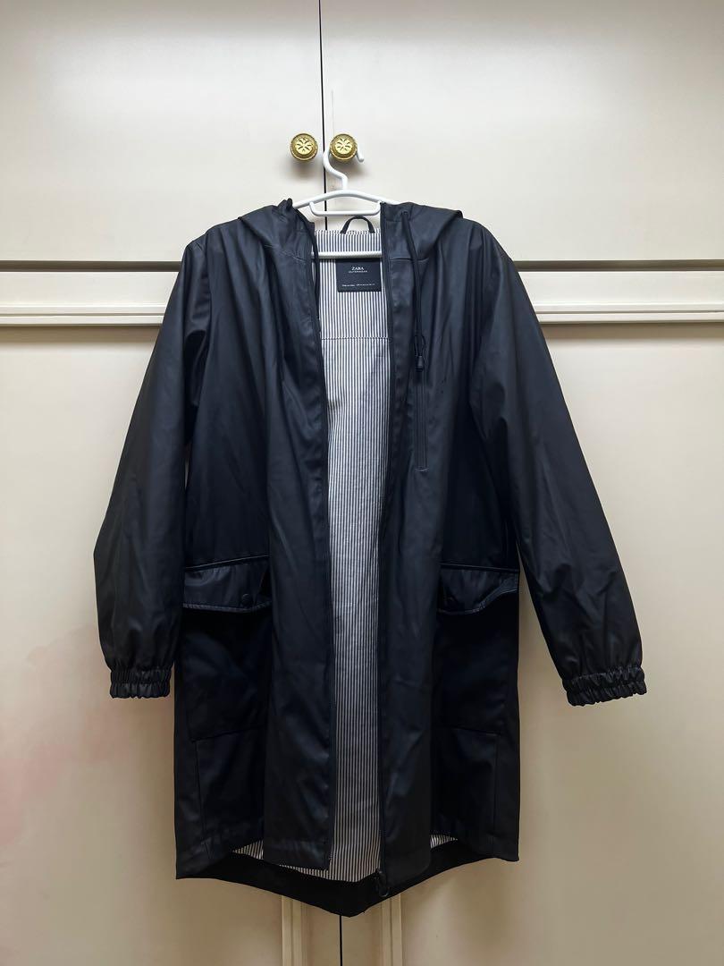 Zara clearance black raincoat
