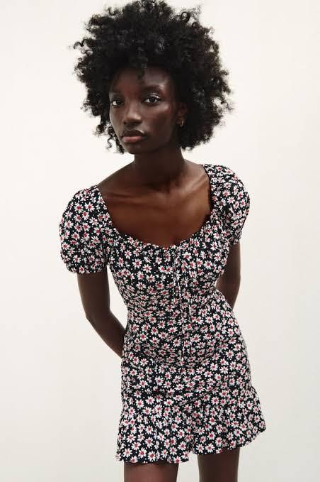 Zara Floral Puff Sleeves Dress Women s Fashion Dresses Sets