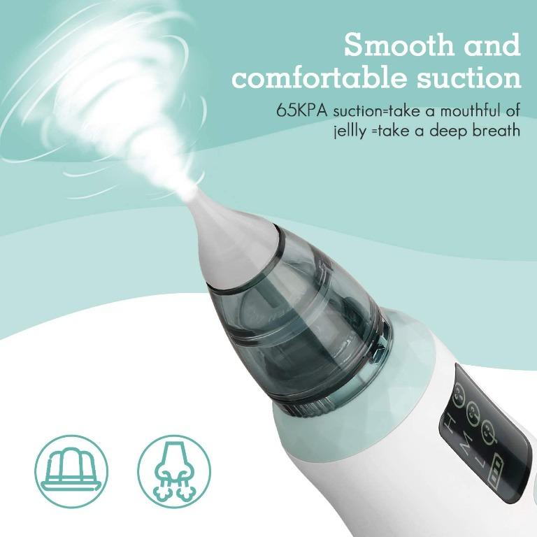 (2490)WADEO Baby Nasal Aspirator Electric Nasal Aspirator Newborn USB ...