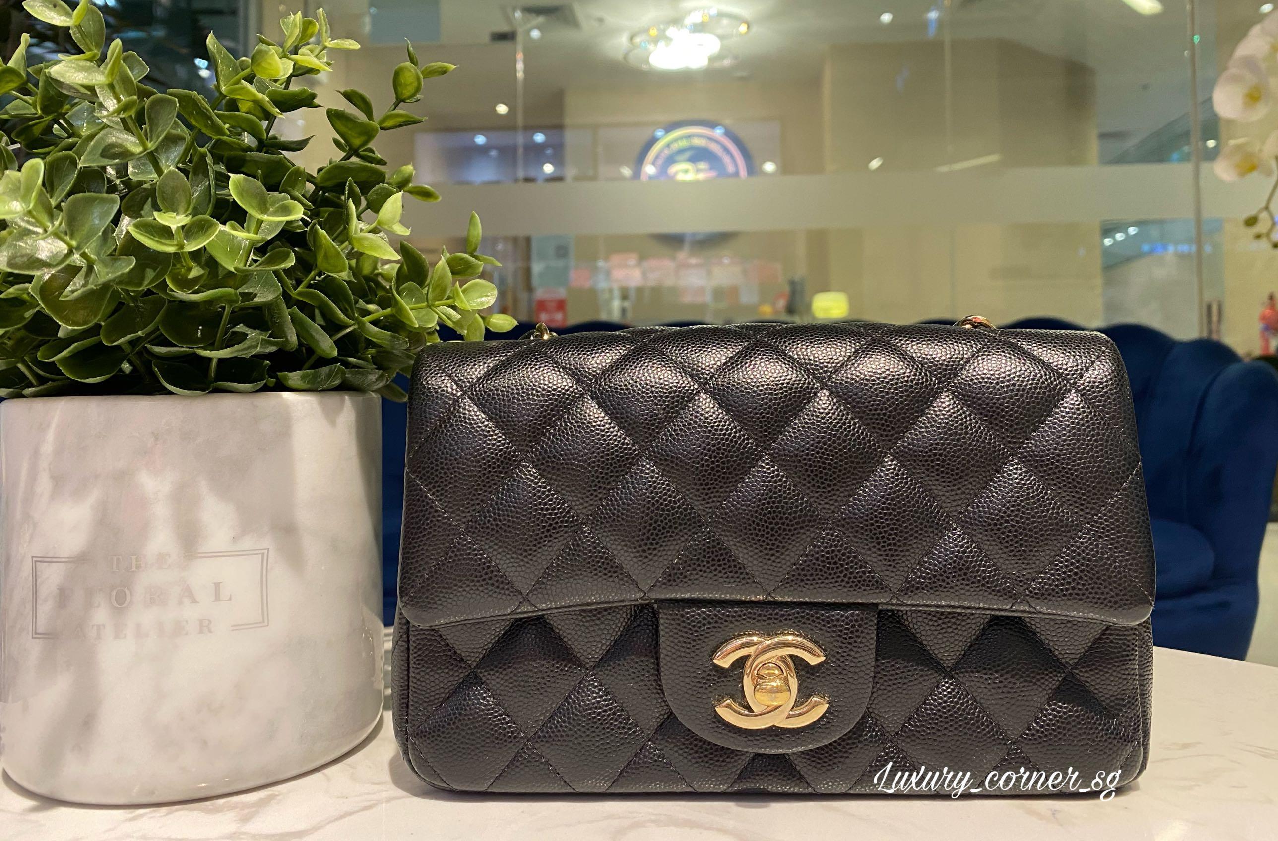 Chanel So Black Mini Rectangular black lambskin