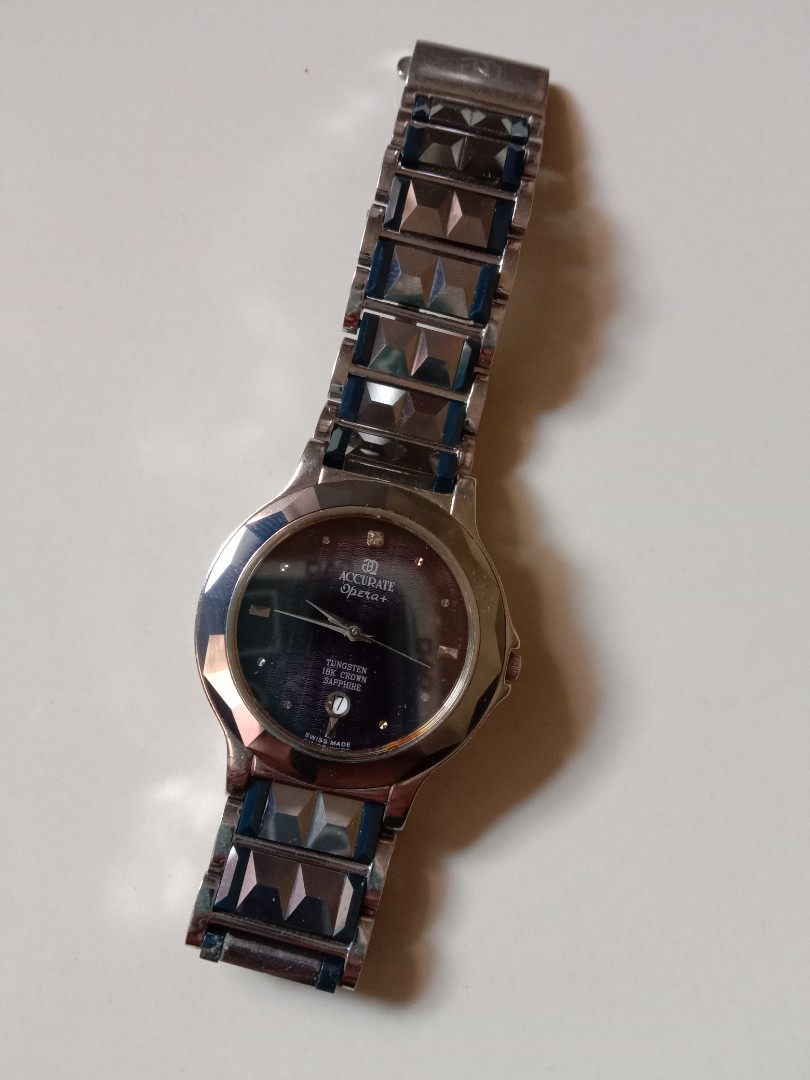 Accurate opera tungsten 18k crown sapphire Women s Fashion