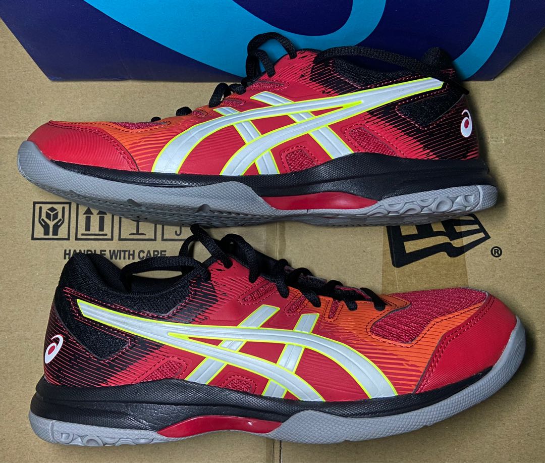 Asics gel rocket 9 speed red Men s Fashion Activewear on Carousell