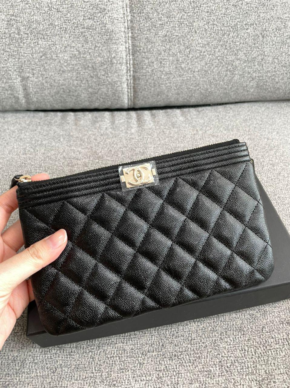 Authentic Chanel Boy Small O Case