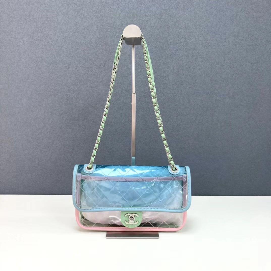 Chanel transparent shop pvc bag
