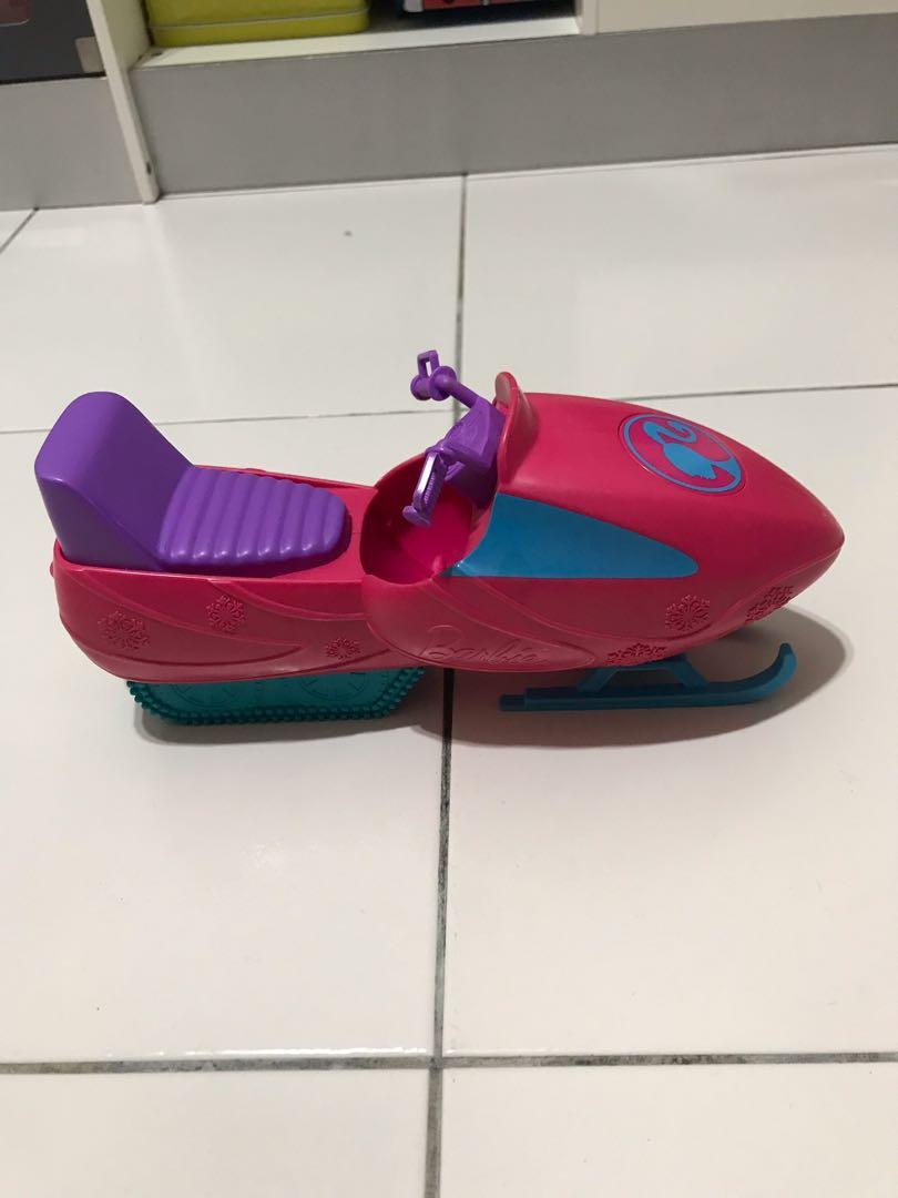 Barbie discount with snowmobile