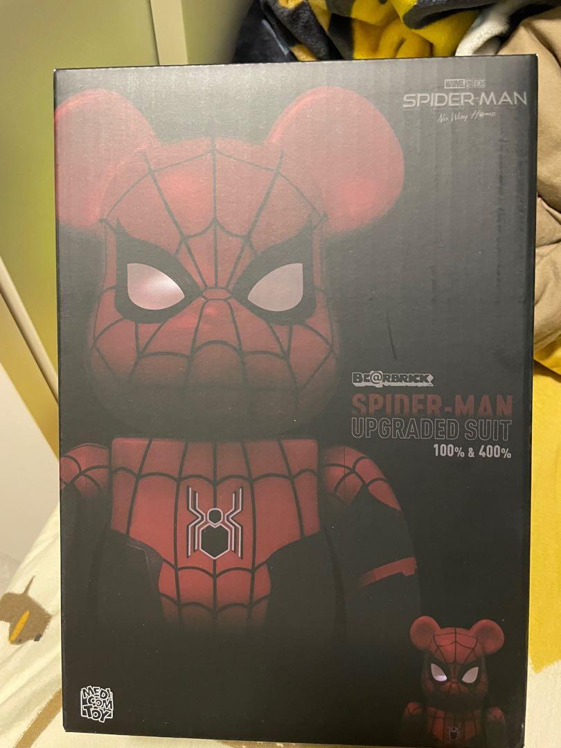 Bearbrick Spider-Man Upgraded Suit 400% & 100% Spider-Man No Way