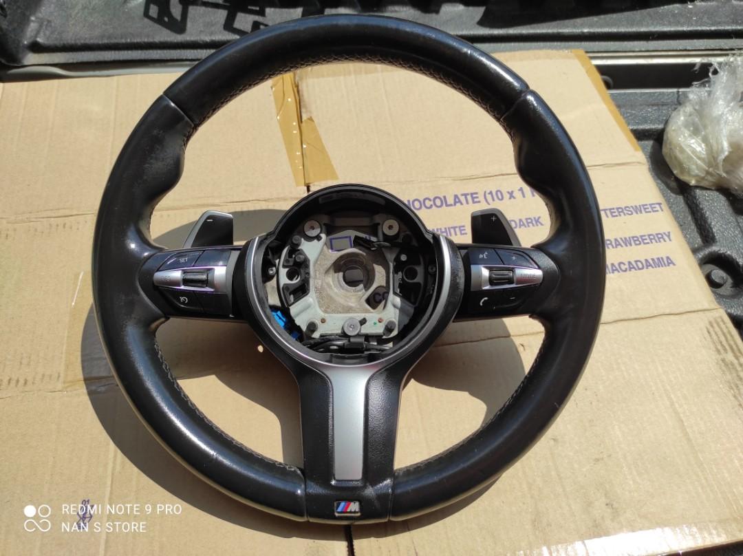 BMW f30 msport steering wheel with paddle shifter without airbag, Auto