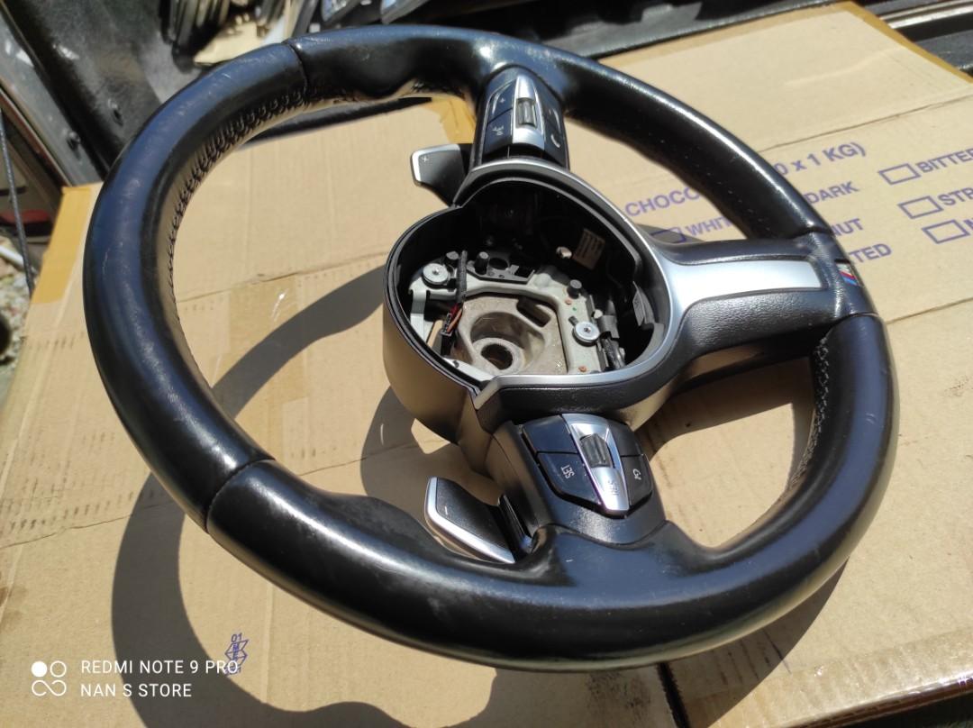 BMW f30 msport steering wheel with paddle shifter without airbag, Auto