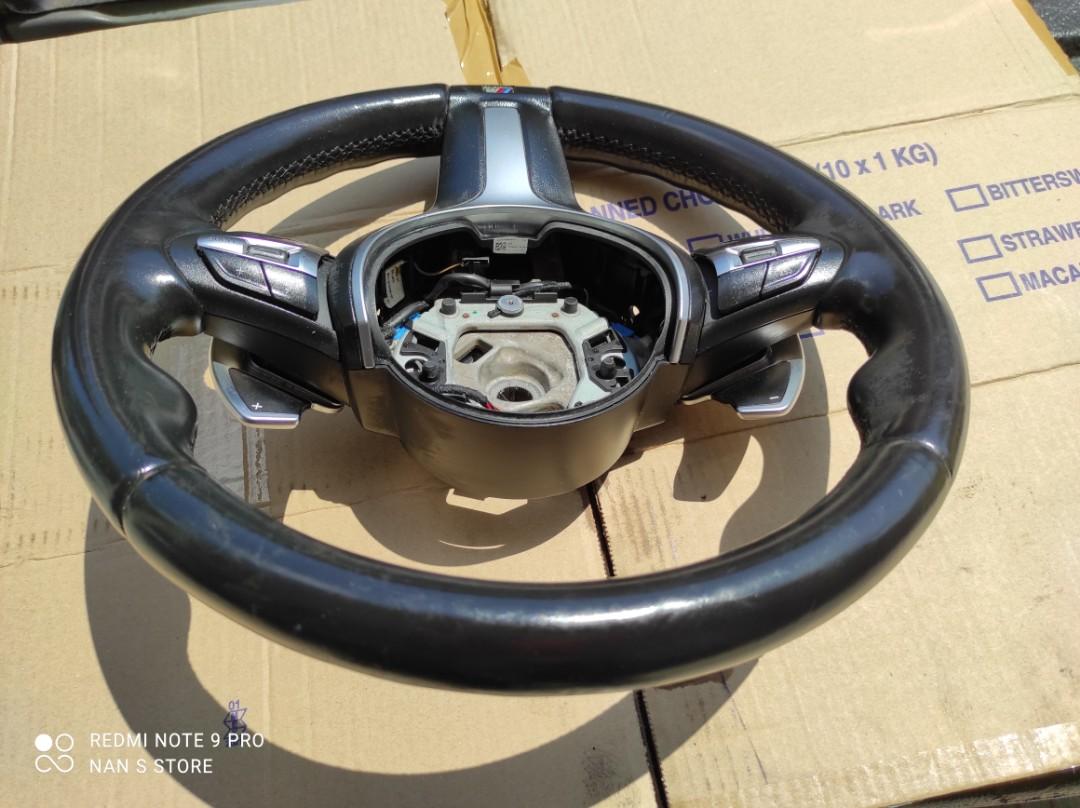 BMW f30 msport steering wheel with paddle shifter without airbag, Auto