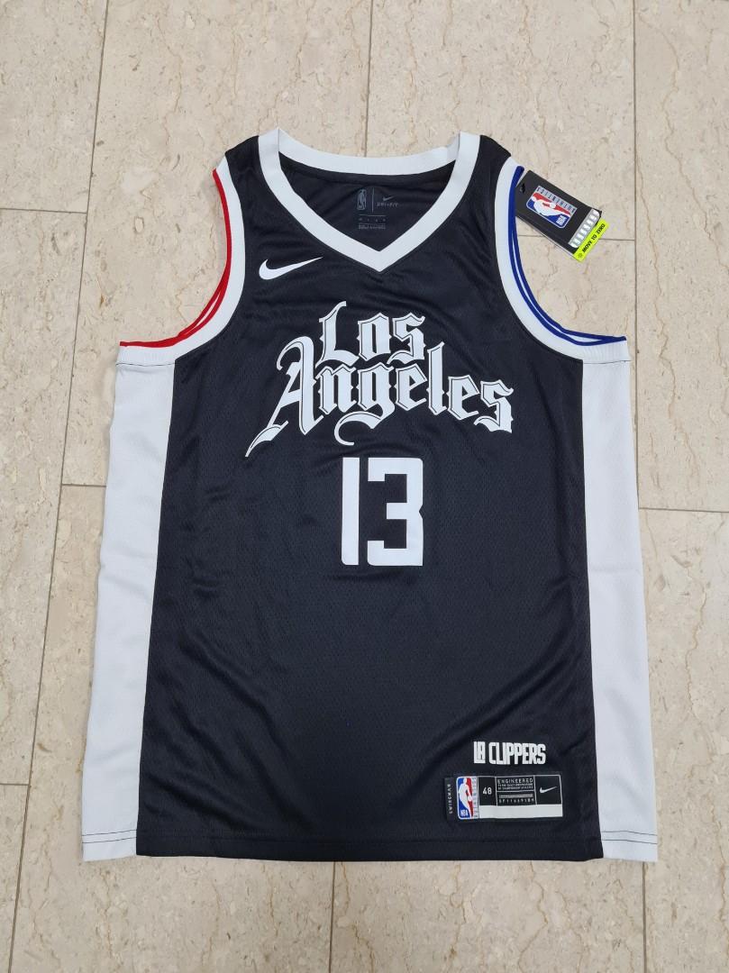 Los Angeles Clippers NBA Adidas Black Swingman Logo Jersey Men