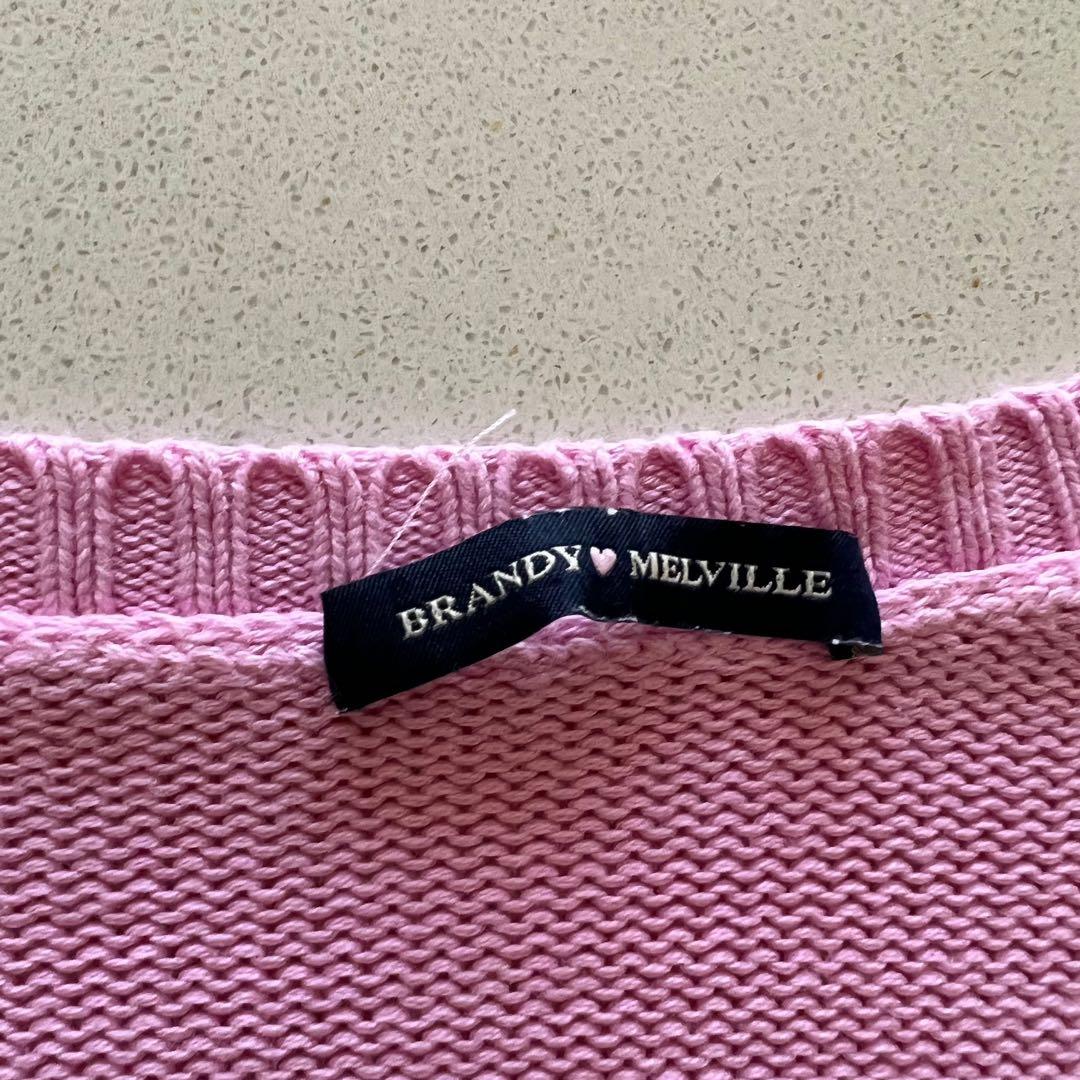 brandy melville bubblegum pink billie sweater Women s Fashion Tops Longsleeves on Carousell