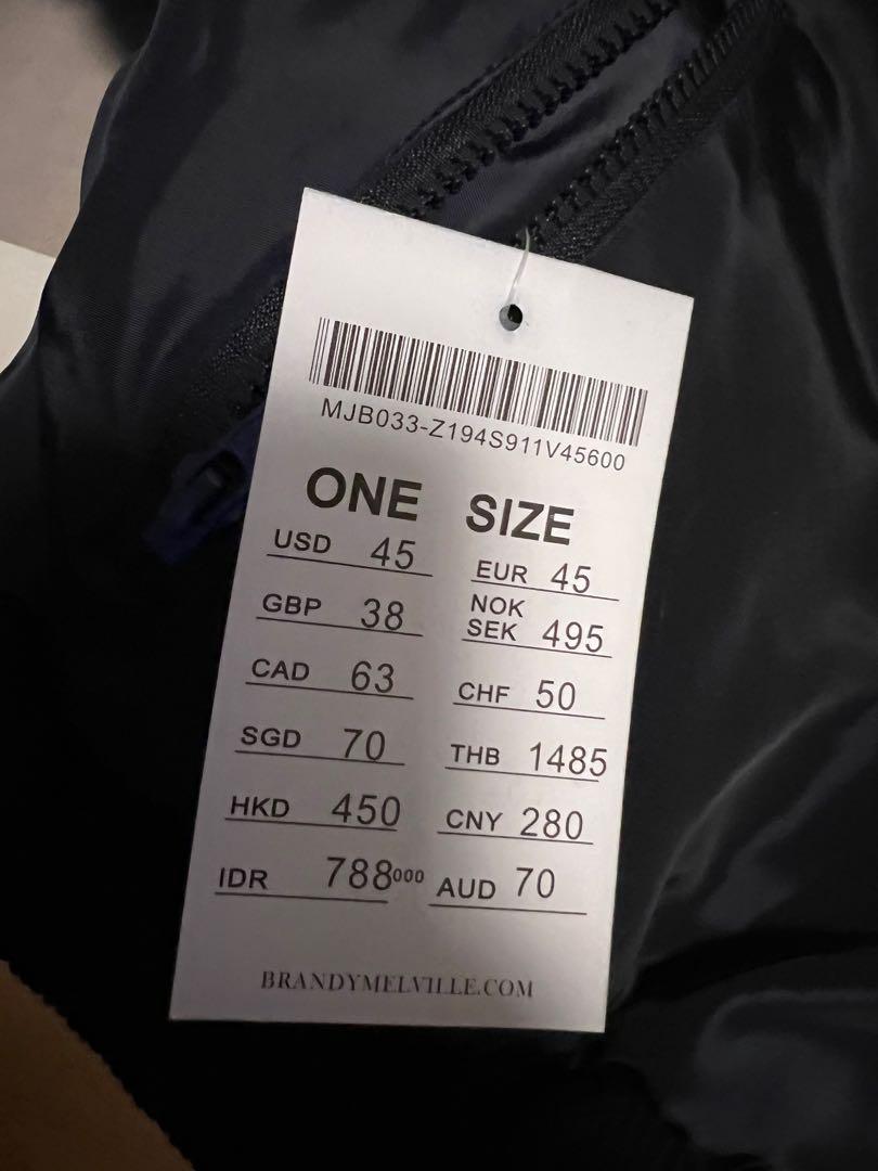 Brandy Melville Puffer Reversible Jacket, 女裝, 外套及戶外衣服- Carousell