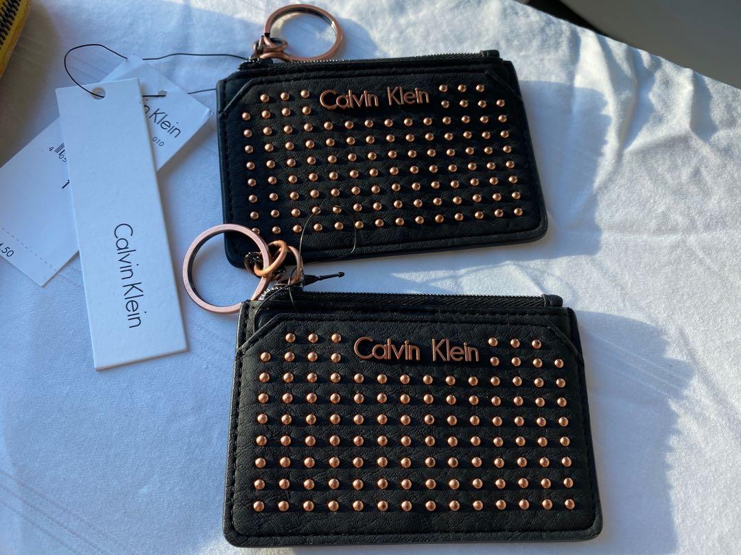 Calvin Klein coin and key pouch, Women's Fashion, Bags & Wallets
