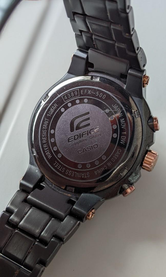 Casio GOLD LABEL EDIFICE Sapphire Glass EFX 500 4389 Men Watches