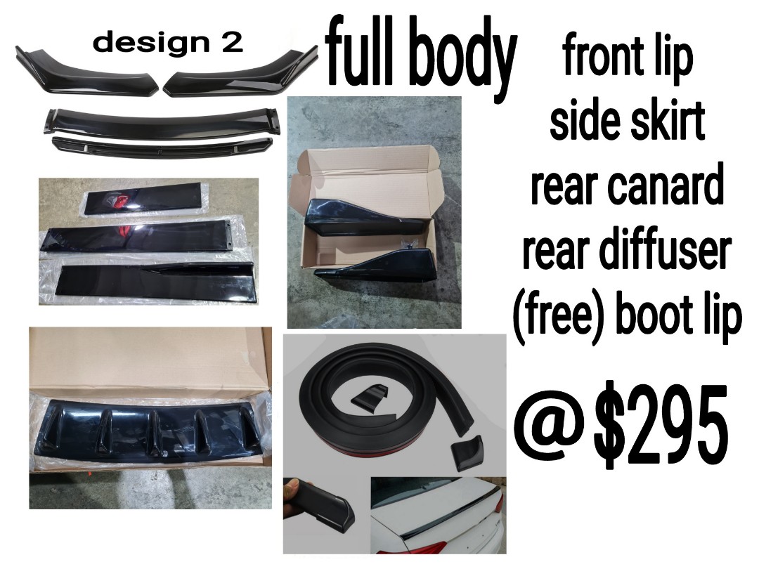 Cheapest Car lip promotion package with installation for all ride, Car