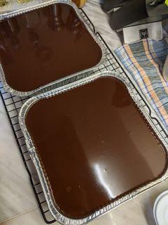 Chocolate cake with premium dark chocolate ganache