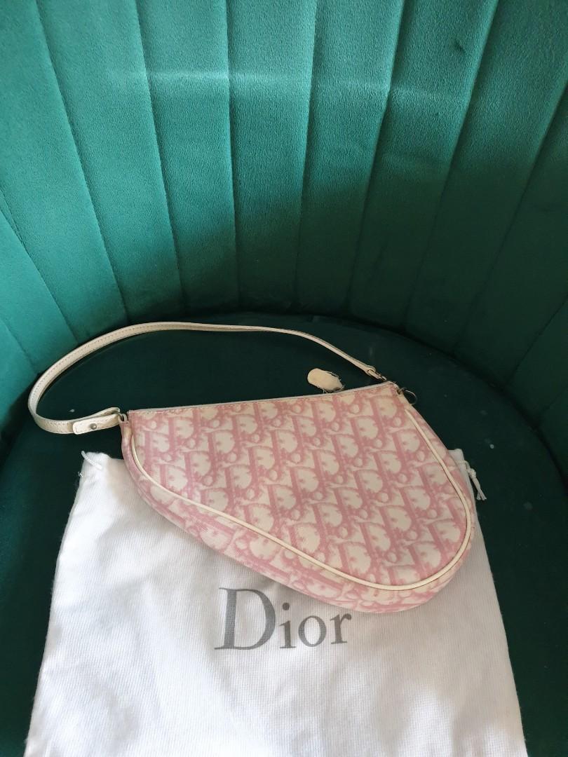 Dior Diorissimo Mini Trotter Saddle Pochette Bag, Luxury, Bags & Wallets on  Carousell