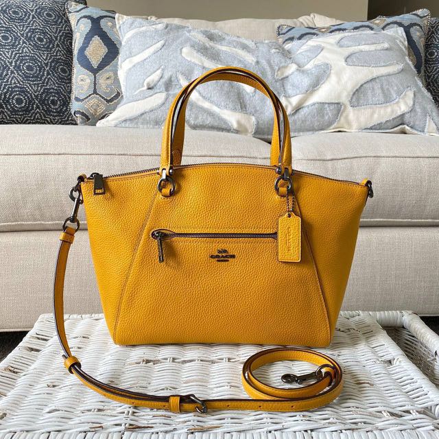 Coach prairie satchel discount yellow