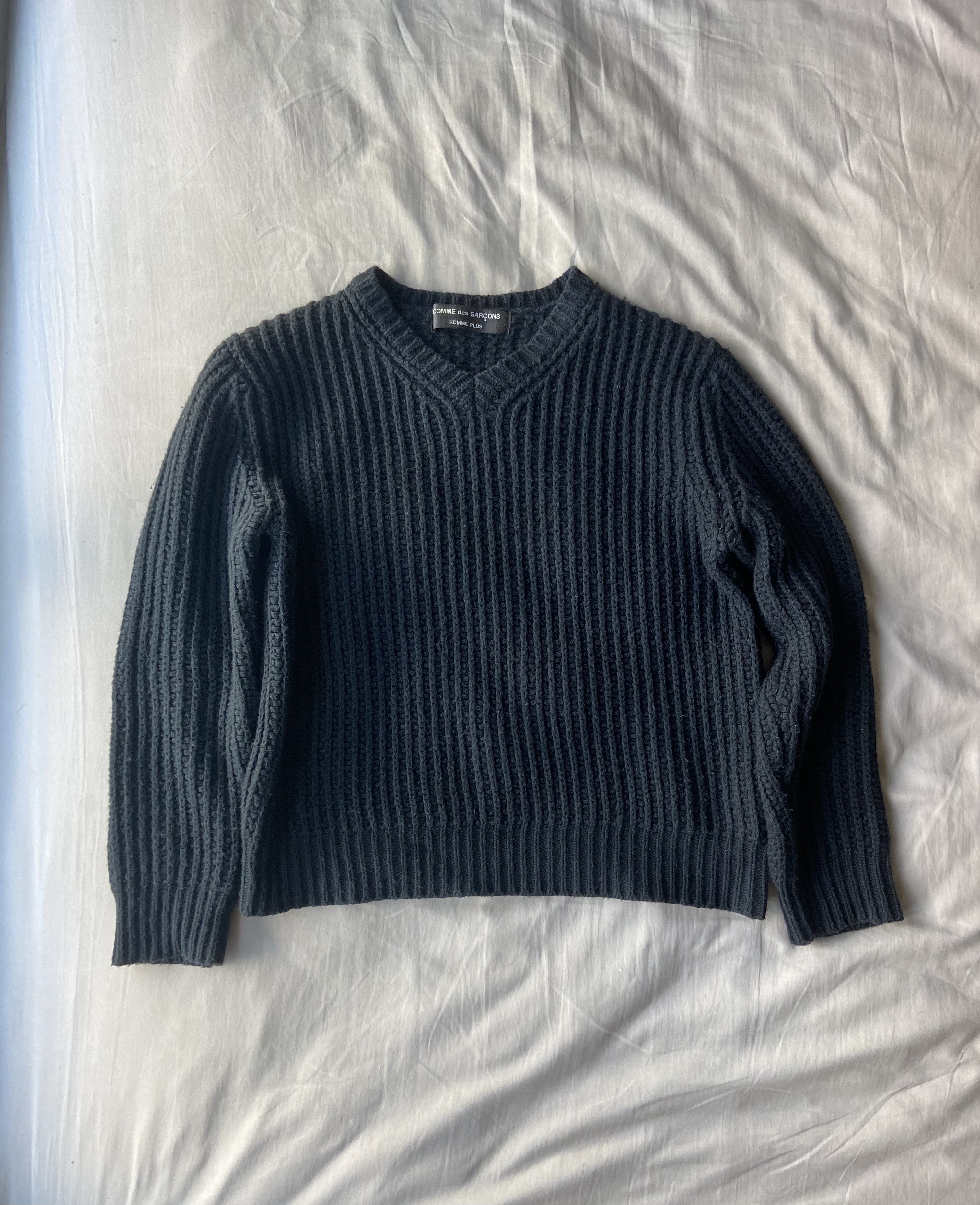 Comme Des Garcons Homme Plus Cable Knit Sweater AD2002, Men's