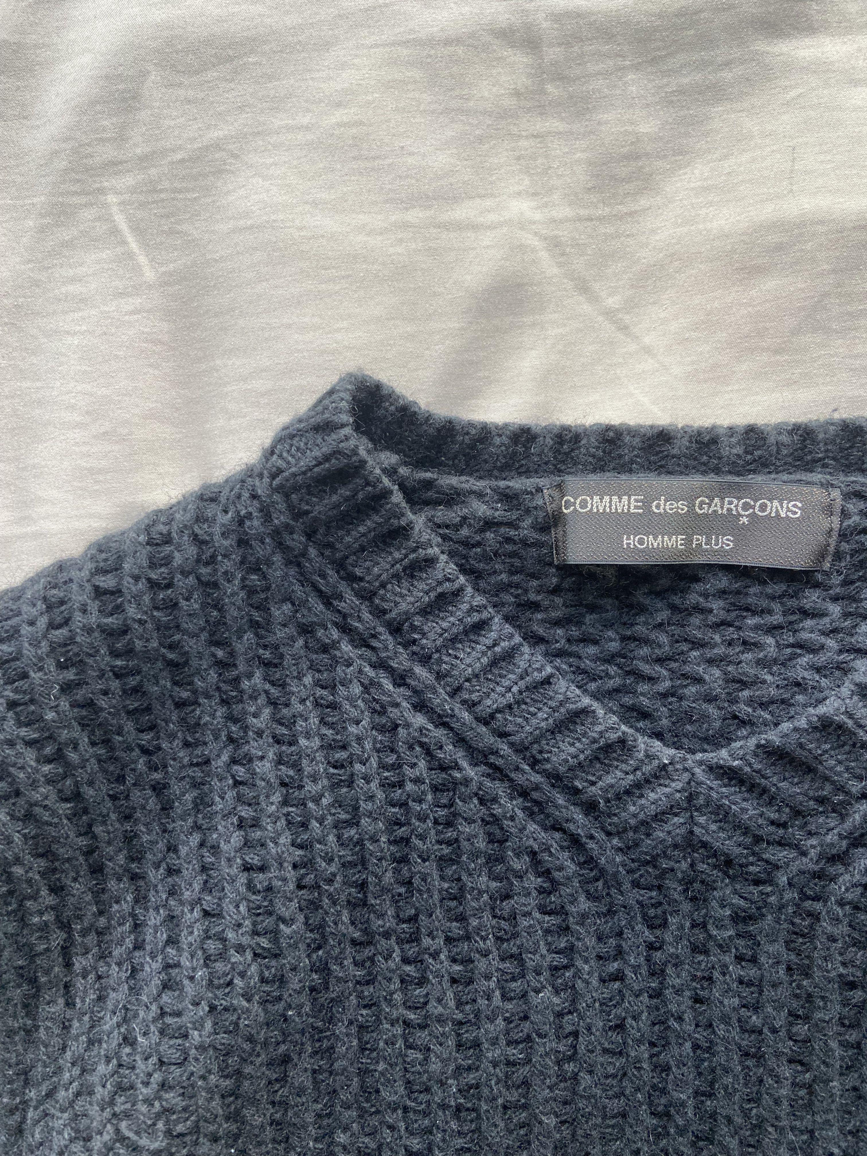 Comme Des Garcons Homme Plus Cable Knit Sweater AD2002, Men's