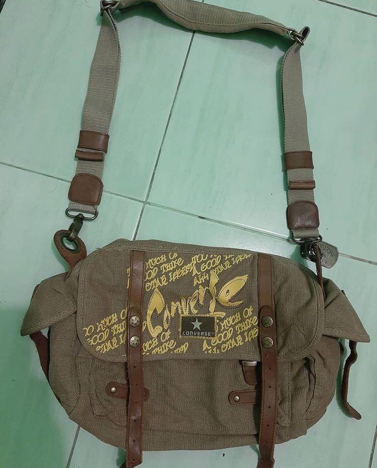 Vintage Y2K Fairy Grunge Khaki Messenger Crossbody Bag – Michelle