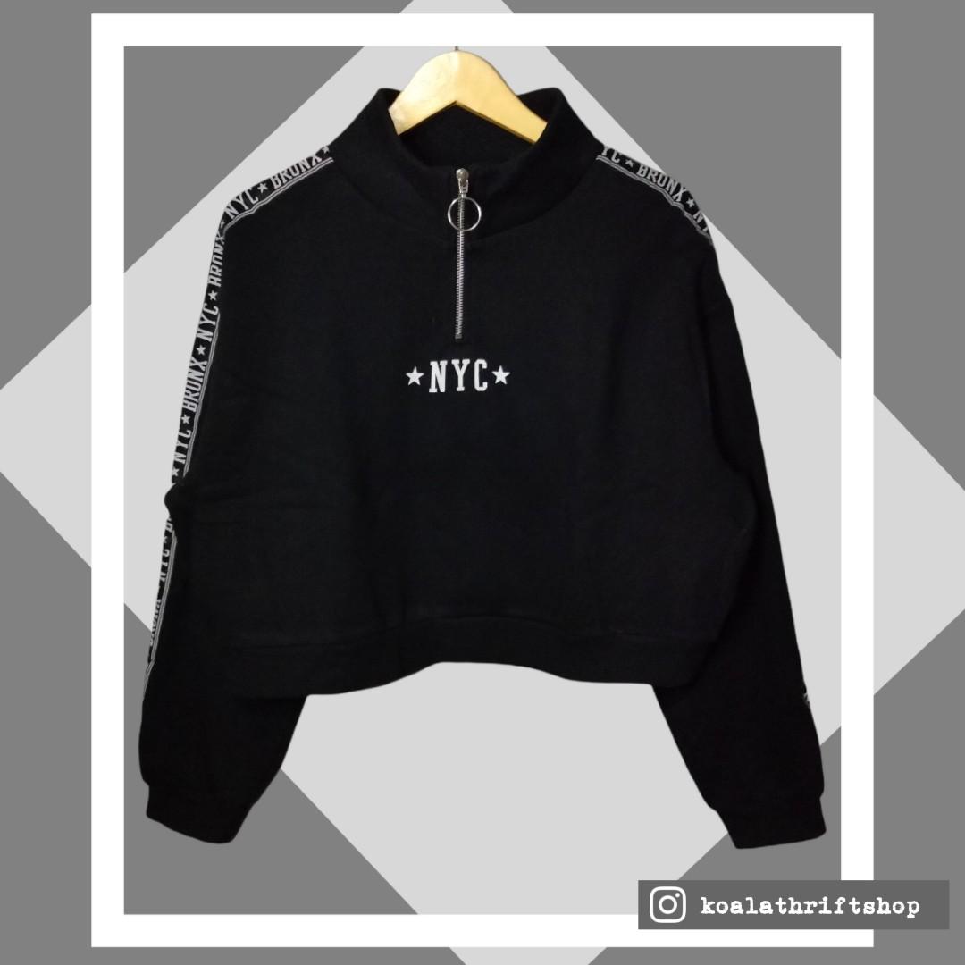 Crewneck Crop Halfzip Divided H&M