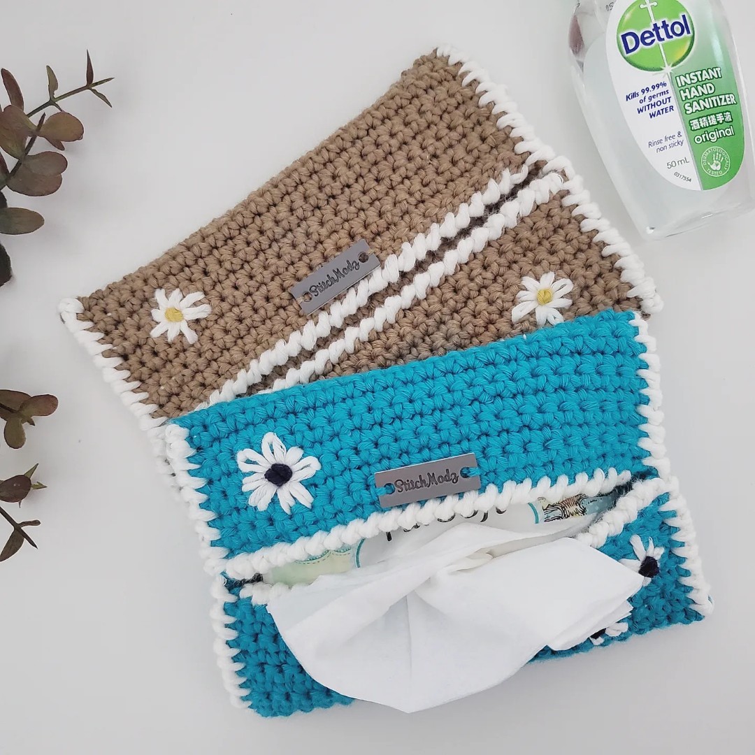 Crochet tissue pouch free pattern shop