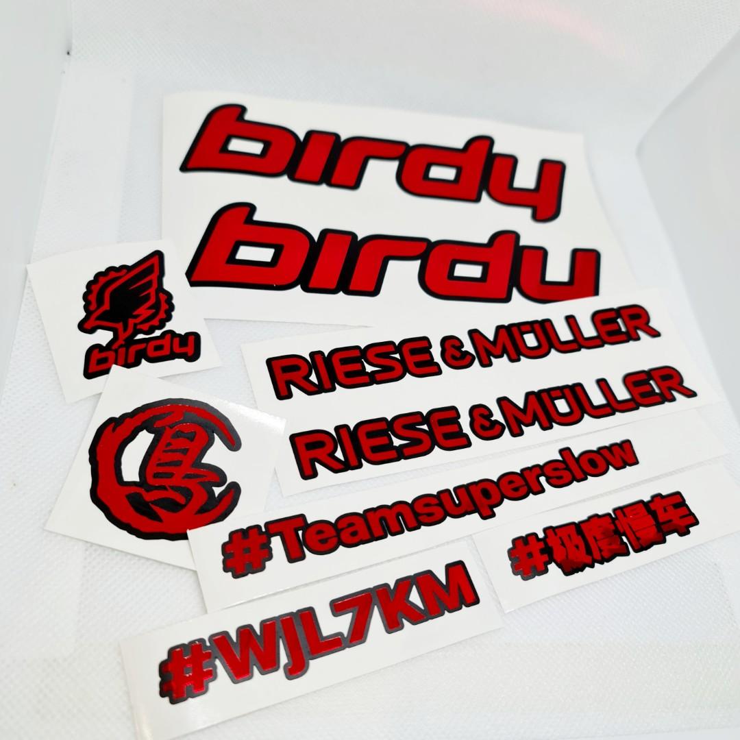 Customised Birdy full set sticker, Sports Equipment, Bicycles & Parts ...