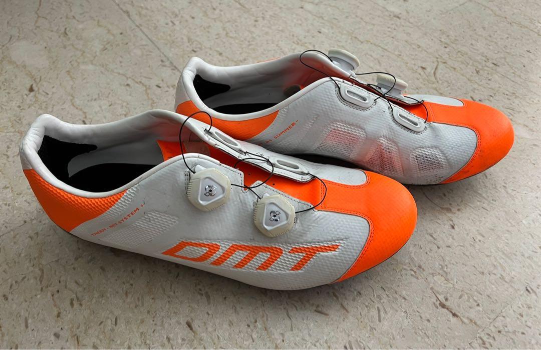 Cycling shoes orange sale