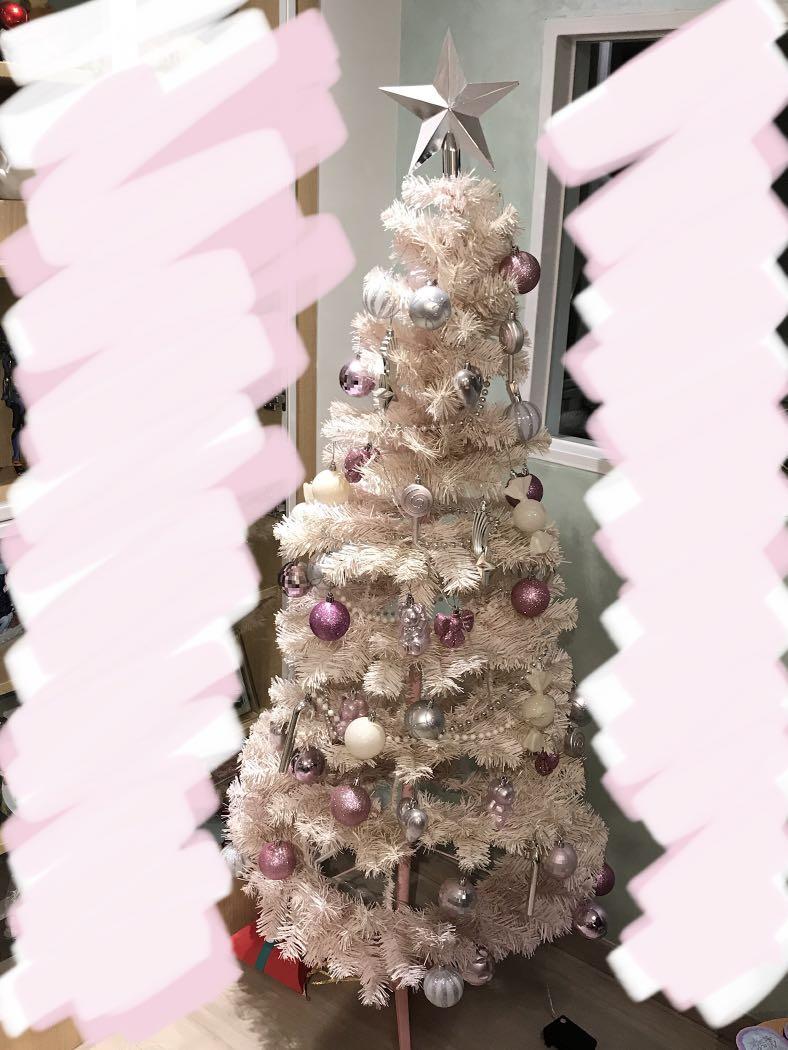 Francfranc Christmas Tree Starter Set (Pink Xmas Ornament & Light