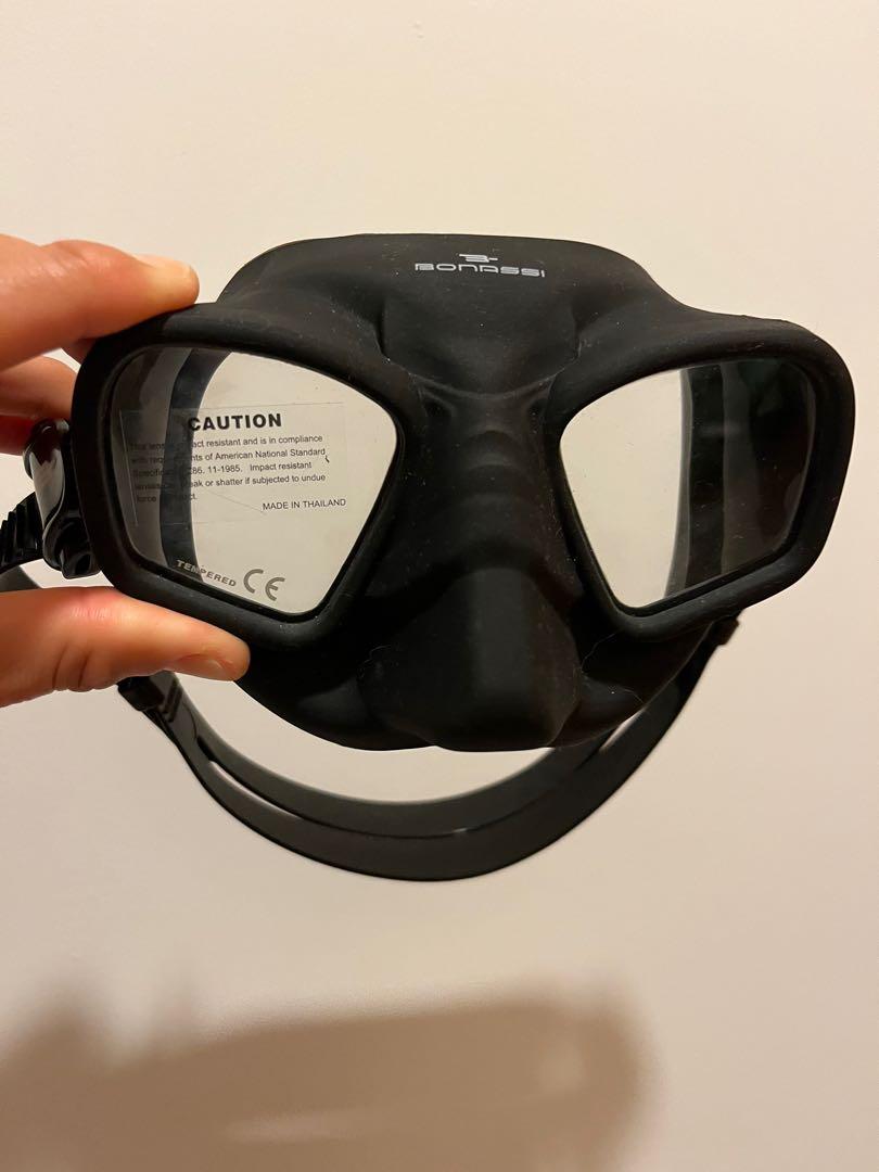 Bonassi Mask Freediving Mask (Bonassi), Sports Equipment, Sports & Games, Water ...