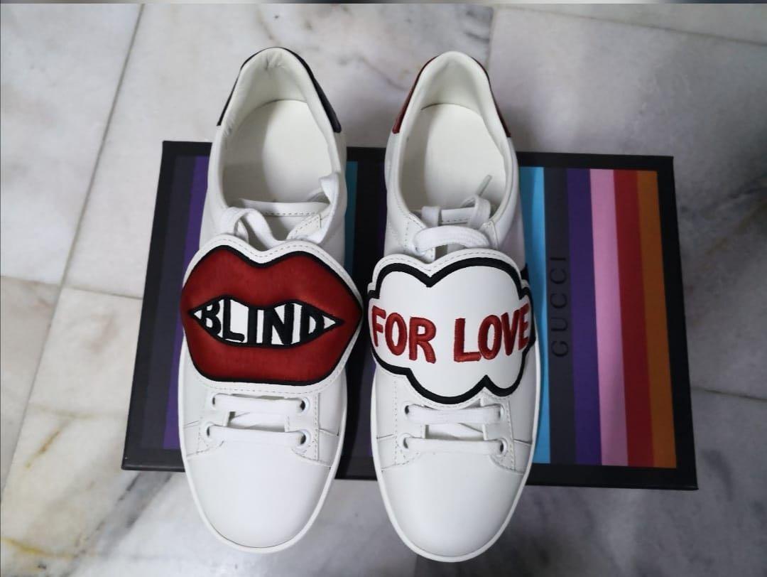 Gucci Blind for Love Sneakers Women s Fashion Footwear Sneakers on Carousell