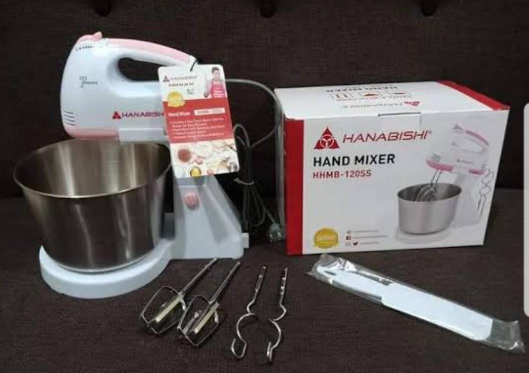 Hanabishi hand mixer new complete, TV & Home Appliances, Kitchen