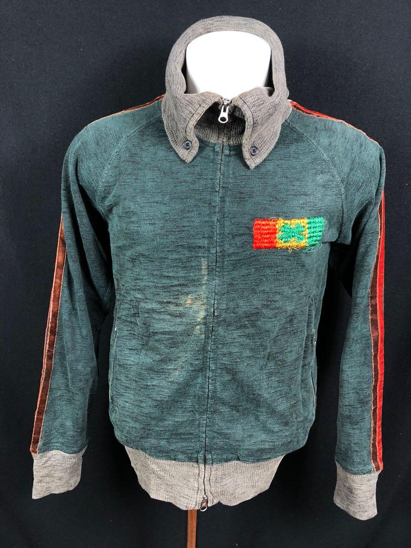 Heritage Stone Reggae Adidas Stripes Suede Sweater