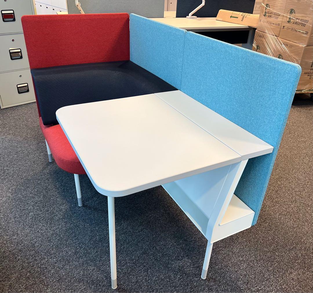 Herman Miller Public Office Landscape Booth, Furniture & Home Living,  Furniture, Tables & Sets on Carousell