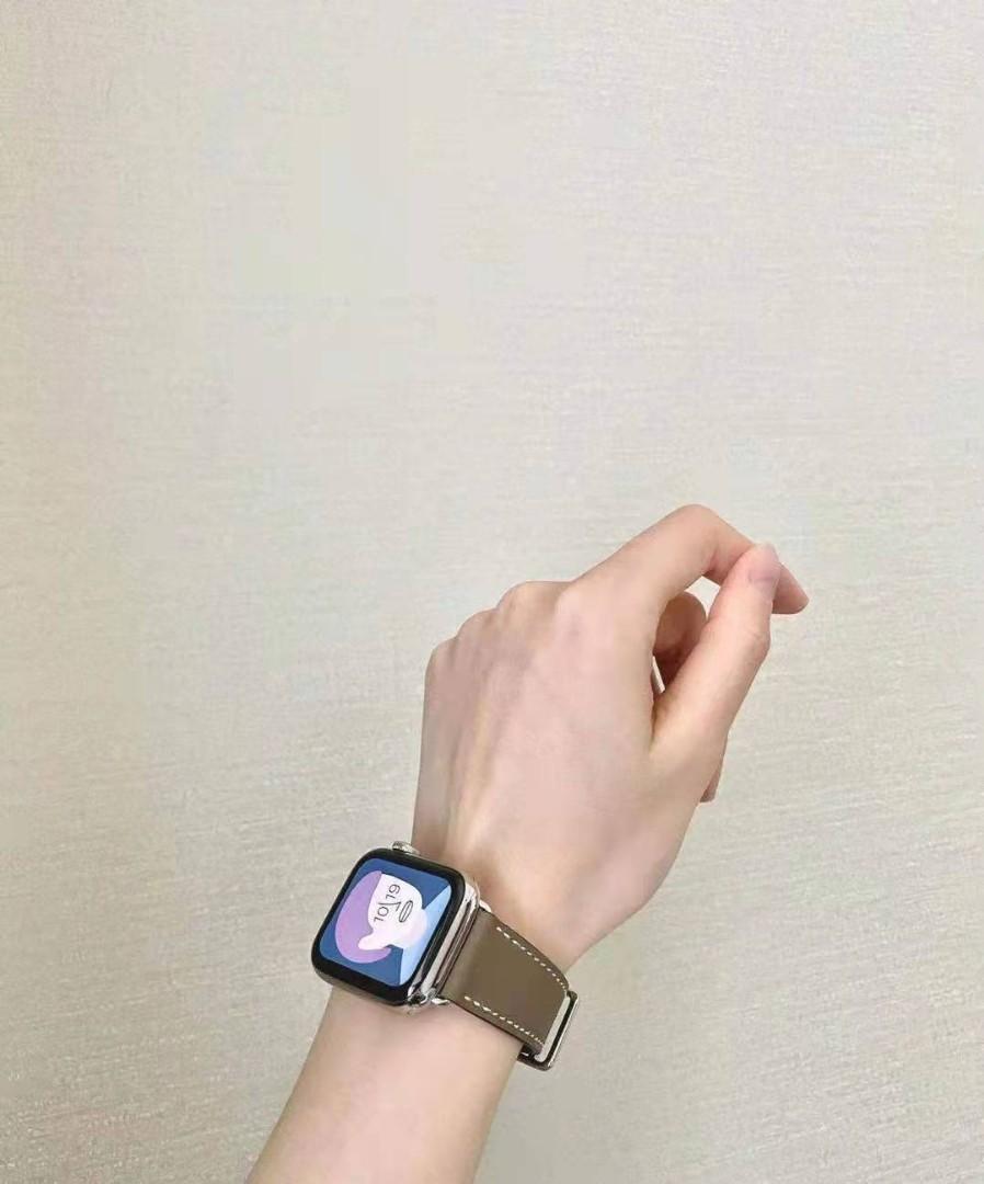 Hermes apple watch s7 45mm大象灰銀盤手錶, 手提電話, 智能穿戴裝置及