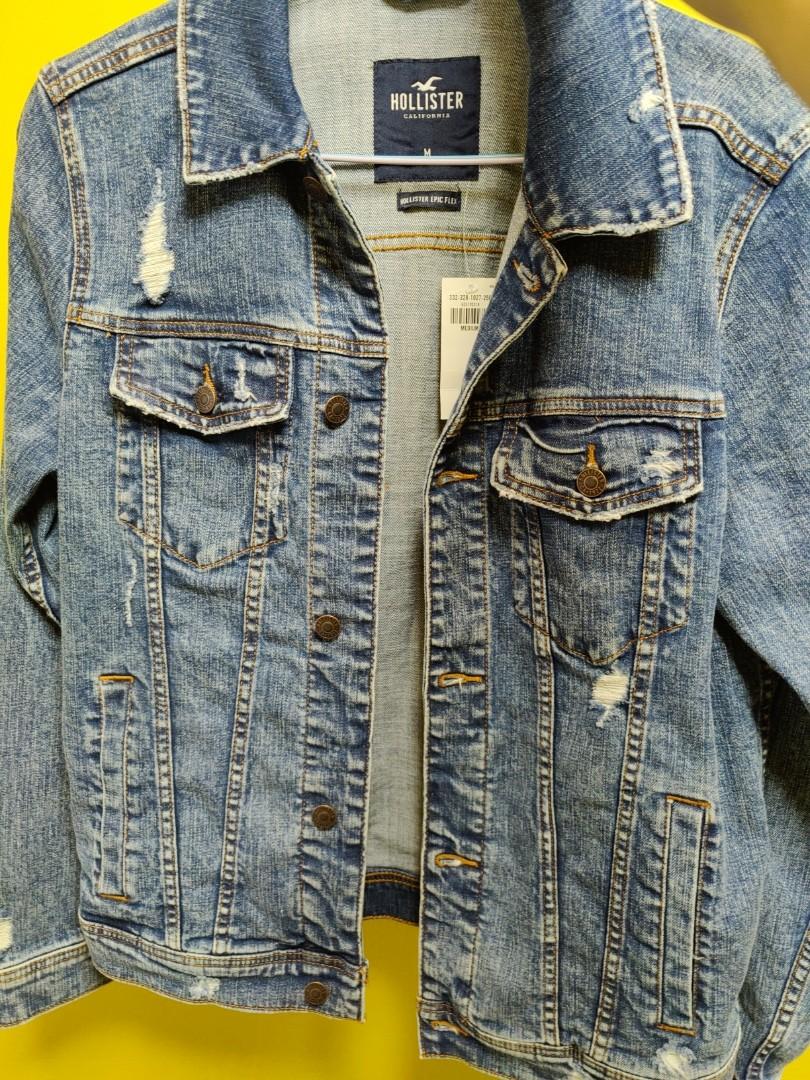 Mens jean shop jacket hollister