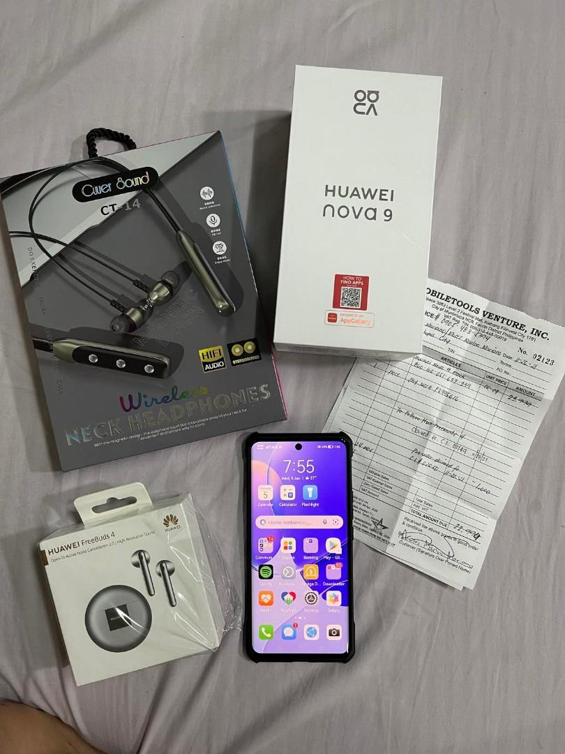 Huawei nova 9 (Category: Huawei) located in Manila. Submitted by olxph_613991101 (Listing ID 1135745198, Image 2). Description: For sale huawei Nova 9 Complete and almost new With receipt. Free Huawei buds Free wireless neck headphones Free hardcase Free screen protector Super mint condition 22000k Bought last Nov. 26, 2021. For specs search from google Salamat sa Dios..