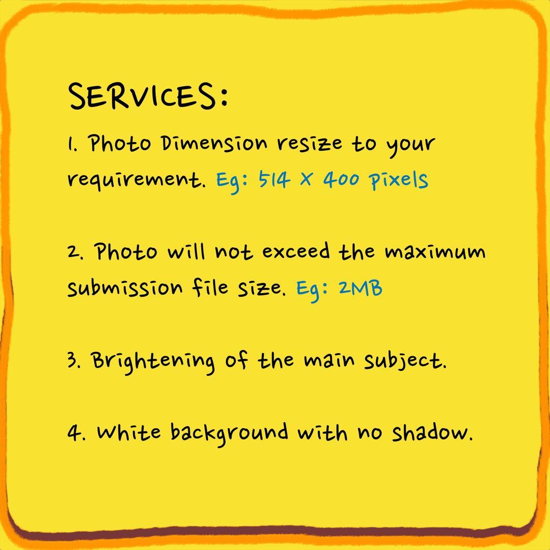 ICA / PDVL Digital Passport Photos resizing service, Business Services