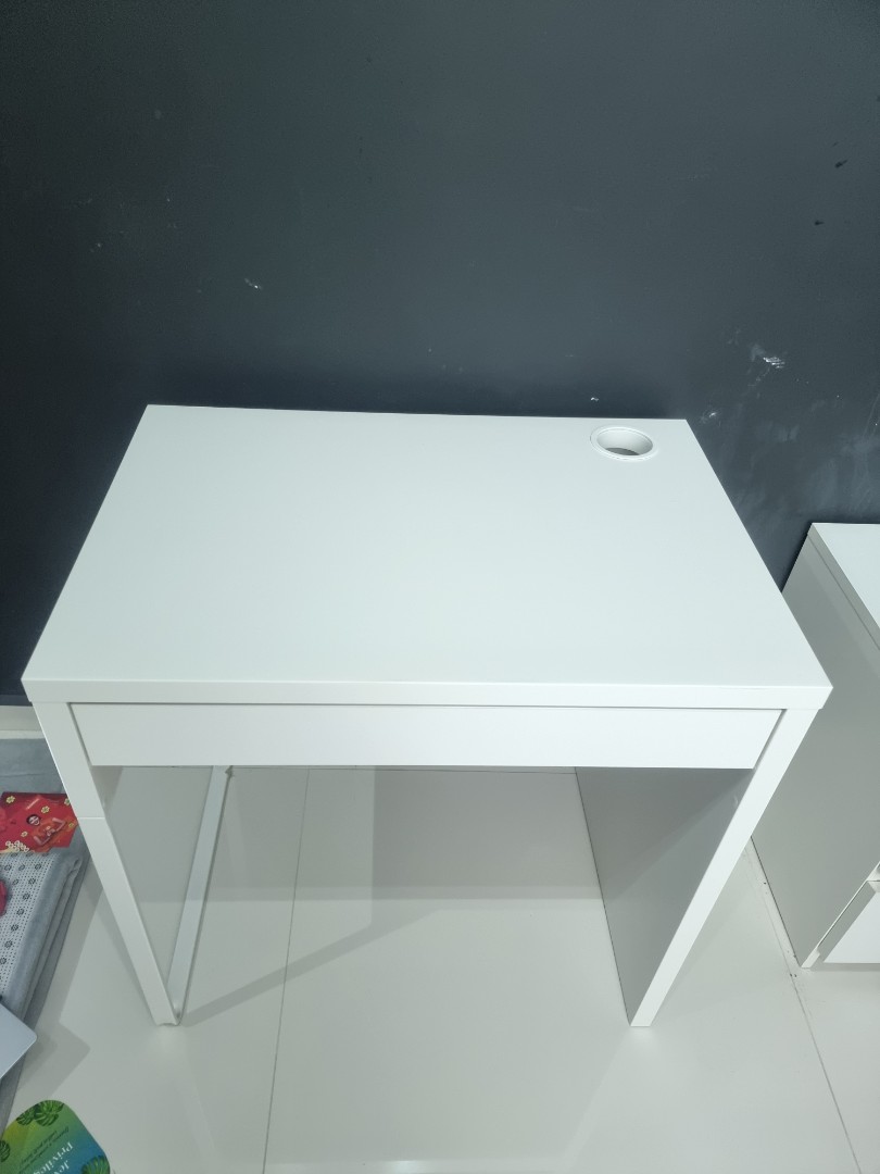 MICKE/ÖRFJÄLL bureau et chaise, blanc/vert clair