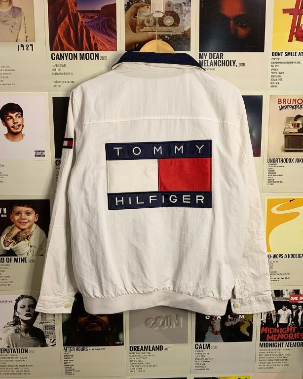 Tommy hilfiger sale jacket big logo