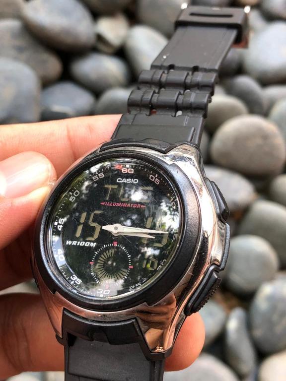 Jam tangan discount casio illuminator wr100m