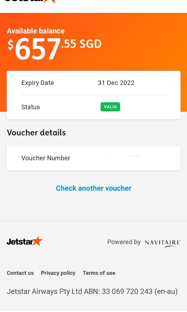 Jetstar Voucher, Tickets & Vouchers, Vouchers on Carousell